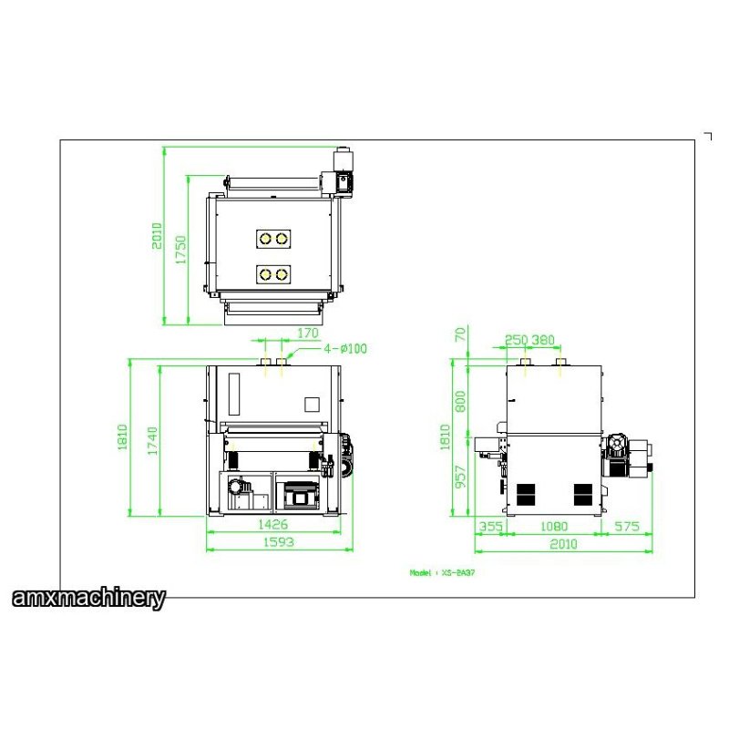 LIJADORA DE BANDA ANCHA – 37” ANCHO – 2 BANDAS